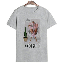 Load image into Gallery viewer, New Arrivals Fashion VOGUE Printed T shirt Women Harajuku Trend Style O-Neck T-Shirts Summer Short Sleeve Casual TShirt Tops