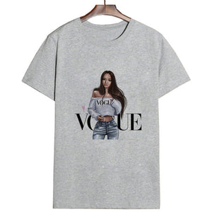 New Arrivals Fashion VOGUE Printed T shirt Women Harajuku Trend Style O-Neck T-Shirts Summer Short Sleeve Casual TShirt Tops