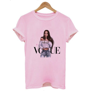 New Arrivals Fashion VOGUE Printed T shirt Women Harajuku Trend Style O-Neck T-Shirts Summer Short Sleeve Casual TShirt Tops