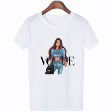 Load image into Gallery viewer, New Arrivals Fashion VOGUE Printed T shirt Women Harajuku Trend Style O-Neck T-Shirts Summer Short Sleeve Casual TShirt Tops