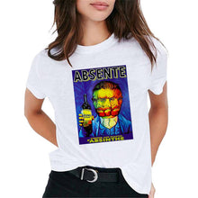 Load image into Gallery viewer, Van Gogh Oil Art women t shirt Print t-shirt female top Casual new streetwear tshirt graphic tee shirts Harajuku Femme 2019