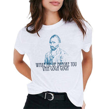 Load image into Gallery viewer, Van Gogh Oil Art women t shirt Print t-shirt female top Casual new streetwear tshirt graphic tee shirts Harajuku Femme 2019