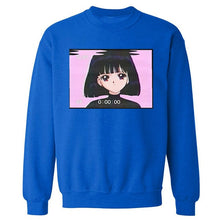 Load image into Gallery viewer, Hot Sale Autumn Hoodie Fashion Sad Girl Retro Japanese Anime Vaporwave Hoodies Men Funny Tops Harajuku Streetwear Sweatshirts