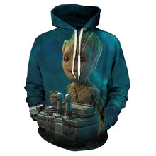 Load image into Gallery viewer, 2019 Guardians of the Galaxy Groot Men Hoodies Sweatshirts 3D Printed Funny Hip Hop Hoody Streetwear Pullover Hooded Men Tops