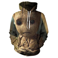 Load image into Gallery viewer, 2019 Guardians of the Galaxy Groot Men Hoodies Sweatshirts 3D Printed Funny Hip Hop Hoody Streetwear Pullover Hooded Men Tops