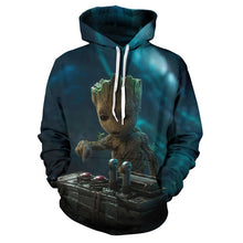 Load image into Gallery viewer, 2019 Guardians of the Galaxy Groot Men Hoodies Sweatshirts 3D Printed Funny Hip Hop Hoody Streetwear Pullover Hooded Men Tops