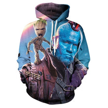 Load image into Gallery viewer, 2019 Guardians of the Galaxy Groot Men Hoodies Sweatshirts 3D Printed Funny Hip Hop Hoody Streetwear Pullover Hooded Men Tops