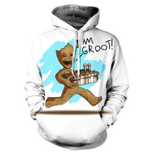 Load image into Gallery viewer, 2019 Guardians of the Galaxy Groot Men Hoodies Sweatshirts 3D Printed Funny Hip Hop Hoody Streetwear Pullover Hooded Men Tops