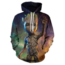 Load image into Gallery viewer, 2019 Guardians of the Galaxy Groot Men Hoodies Sweatshirts 3D Printed Funny Hip Hop Hoody Streetwear Pullover Hooded Men Tops