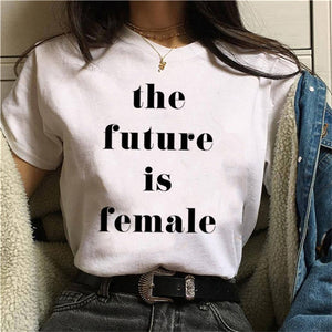 Feminists Harajuku T Shirt Women Feminism GRL PWR Ullzang T-shirt Girl Power 90s Graphic Tshirt Grunge Aesthetic Top Tees Female