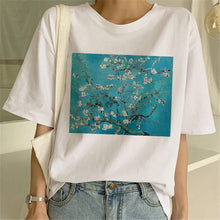 Load image into Gallery viewer, Van Gogh Oil Art women t shirt Print t-shirt female top Casual new streetwear tshirt graphic tee shirts Harajuku Femme 2019