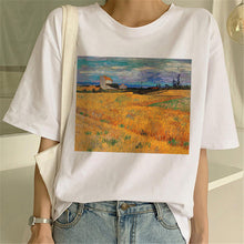 Load image into Gallery viewer, Van Gogh Oil Art women t shirt Print t-shirt female top Casual new streetwear tshirt graphic tee shirts Harajuku Femme 2019