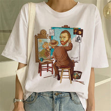 Load image into Gallery viewer, Van Gogh Oil Art women t shirt Print t-shirt female top Casual new streetwear tshirt graphic tee shirts Harajuku Femme 2019