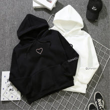 Load image into Gallery viewer, Heart Hoodies Sweatshirts 2019 Women Casual Kawaii Harajuku New Sweat Punk for Girls Clothing European Tops Korean