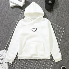 Load image into Gallery viewer, Heart Hoodies Sweatshirts 2019 Women Casual Kawaii Harajuku New Sweat Punk for Girls Clothing European Tops Korean