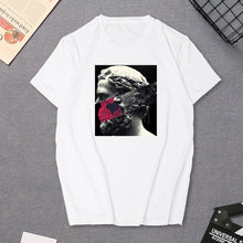 Load image into Gallery viewer, Harajuku Women&#39;s T-Shirt David Michelangelo Statue Print Tees Top Summer Rock Music Pop Star T-shirt Unisex Hip Hop Black TShirt