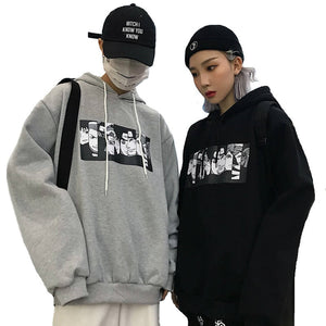 2019 Autumn Couple Anime Naruto Hoodie Men Women Hooded Sweatshirt Casual Harajuku Hoodies Cartoon Printed Tops Plus Size S-2XL