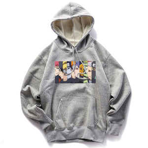 2019 Autumn Couple Anime Naruto Hoodie Men Women Hooded Sweatshirt Casual Harajuku Hoodies Cartoon Printed Tops Plus Size S-2XL