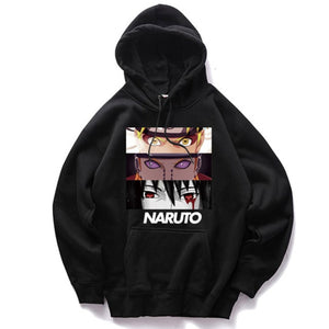 2019 Autumn Couple Anime Naruto Hoodie Men Women Hooded Sweatshirt Casual Harajuku Hoodies Cartoon Printed Tops Plus Size S-2XL