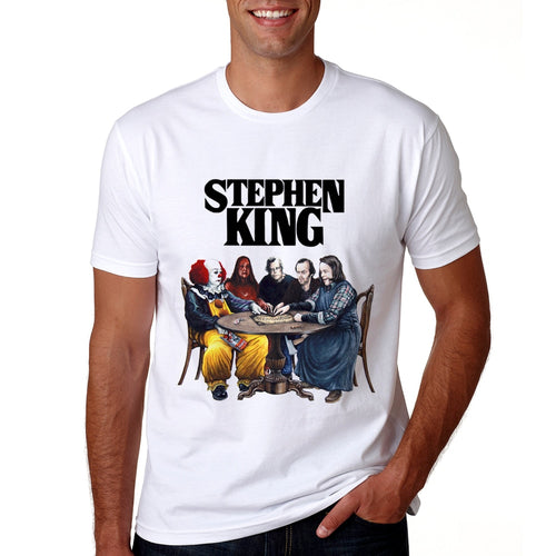 New Arrival Stephen King It Movie Tshirt Summer Men Stephen King Print T Shirt Casual Cool It Stephen King T-shirt Male's Tops