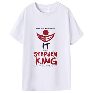 New Arrival Stephen King It Movie Tshirt Summer Men Stephen King Print T Shirt Casual Cool It Stephen King T-shirt Male's Tops