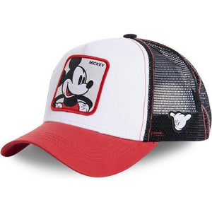 High Quality Animal Mickey Embroidery 5 Colours Snapback Donald Cotton Baseball Cap Men Women Hip Hop Dad Mesh Hat Trucker Hat