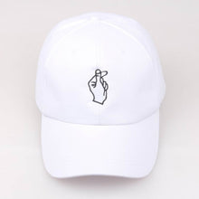 Load image into Gallery viewer, Fashion Fashion Summer Korean Baseball Cap Cotton Adjustable Sun Hat Men And Women Hip Hop Caps Finger Gesture Snapback Hats HSJ