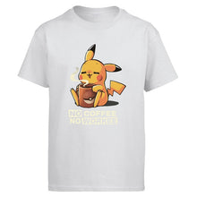 Load image into Gallery viewer, Pikachu Tshirt No Coffee No Workee Men T Shirt Tshirts 2019 Summer Cotton Short Sleeve Harajuku Cute T-Shirt Japan Anime Tees