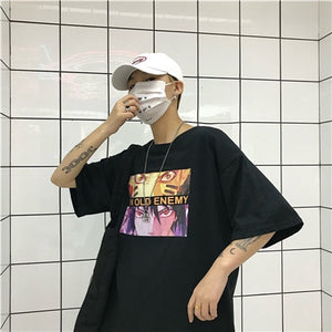 Harajuku Men' tshirt Naruto Sasuke Pain Cool Print Unisex Short Sleeve T-shirts Streetwear Jappanese Anime Funny Printed t shirt