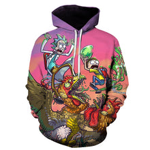 Load image into Gallery viewer, Hoodies Anime Rick and Morty 3D Print Hoodies Men Hoodie Loose Hooded Sweatshirt Streetwear 2019 hot sale 6XL