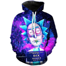 Load image into Gallery viewer, Hoodies Anime Rick and Morty 3D Print Hoodies Men Hoodie Loose Hooded Sweatshirt Streetwear 2019 hot sale 6XL