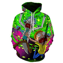 Load image into Gallery viewer, Hoodies Anime Rick and Morty 3D Print Hoodies Men Hoodie Loose Hooded Sweatshirt Streetwear 2019 hot sale 6XL