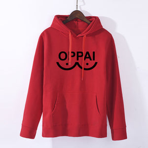 NEW Anime One Punch man Saitama Oppai Hoodie Hooded Sweatshirt Hoodie Cosplay Costume New