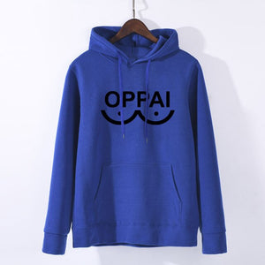 NEW Anime One Punch man Saitama Oppai Hoodie Hooded Sweatshirt Hoodie Cosplay Costume New