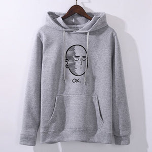 NEW Anime One Punch man Saitama Oppai Hoodie Hooded Sweatshirt Hoodie Cosplay Costume New