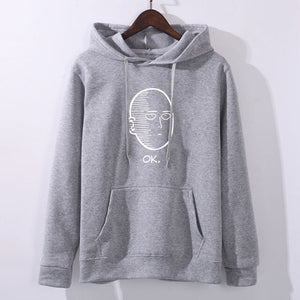 NEW Anime One Punch man Saitama Oppai Hoodie Hooded Sweatshirt Hoodie Cosplay Costume New