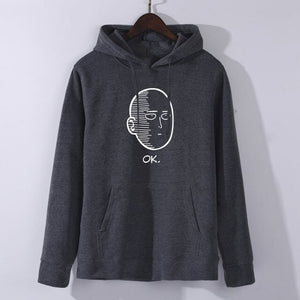 NEW Anime One Punch man Saitama Oppai Hoodie Hooded Sweatshirt Hoodie Cosplay Costume New