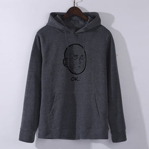 NEW Anime One Punch man Saitama Oppai Hoodie Hooded Sweatshirt Hoodie Cosplay Costume New