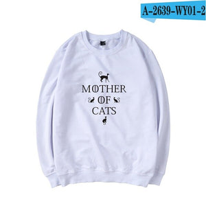 Mother of Cats Harajuku Casual Hoodies Sweatshirts Women Streetwear Anime Hoodie Sweathirt fashion plus size tracksuit