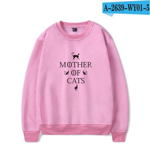 Mother of Cats Harajuku Casual Hoodies Sweatshirts Women Streetwear Anime Hoodie Sweathirt fashion plus size tracksuit