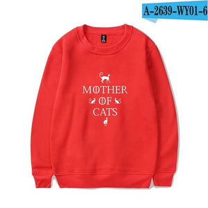 Mother of Cats Harajuku Casual Hoodies Sweatshirts Women Streetwear Anime Hoodie Sweathirt fashion plus size tracksuit