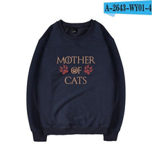 Load image into Gallery viewer, Mother of Cats Harajuku Casual Hoodies Sweatshirts Women Streetwear Anime Hoodie Sweathirt fashion plus size tracksuit