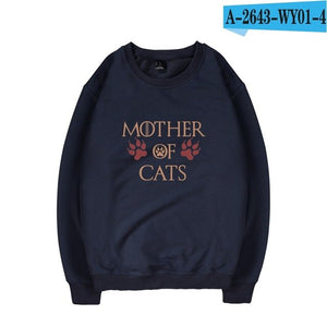 Mother of Cats Harajuku Casual Hoodies Sweatshirts Women Streetwear Anime Hoodie Sweathirt fashion plus size tracksuit