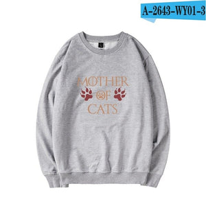 Mother of Cats Harajuku Casual Hoodies Sweatshirts Women Streetwear Anime Hoodie Sweathirt fashion plus size tracksuit