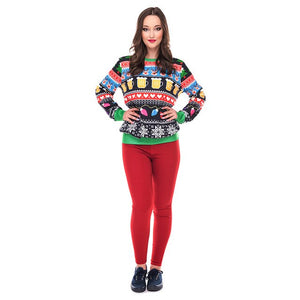 Women Long Sleeve Christmas Hoodies Sweathirts Pullovers Streetwear Sweatshirt Jingle Bell Casual Tracksuits Unisex Female Hoody