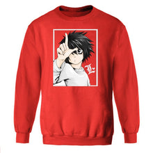 Load image into Gallery viewer, Death Note Sweatshirt Men Japanese Anime Crewneck Sweatshirts Hoodies 2019 Winter Autumn Fleece Warm Streetwear Sportswear Mens