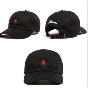 The Hundreds Rose Embroidered Hat Baseball Cap Fashion 2017 Unique Adjustable Embroidered Rose Casual Hats