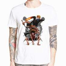 Load image into Gallery viewer, Asian Size Men Women Japanese Anime One Piece Luffy Ace Sabo Law Zoro And Nami T-shirt O-Neck Short Sleeves Tshirt HCP4477