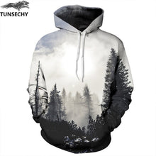 Load image into Gallery viewer, TUNSECHY Men/Women Hoodies With Hat Hoody Print Color Blocks Autumn Winter 3D Sweatshirts Hooded Hood Tops Wholesale and retail