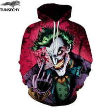 Load image into Gallery viewer, TUNSECHY Men/Women Hoodies With Hat Hoody Print Color Blocks Autumn Winter 3D Sweatshirts Hooded Hood Tops Wholesale and retail